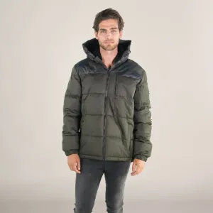 Men's Twill Block Puffer Jacket