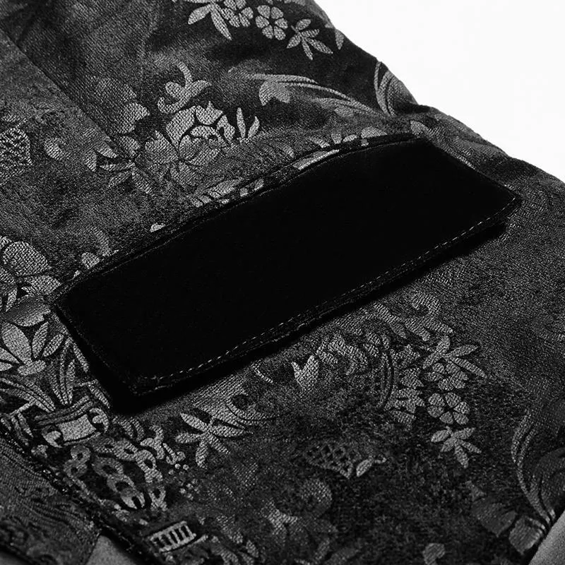 Men's Victorian Swallow Tail Sleeveless Velveteen Vest