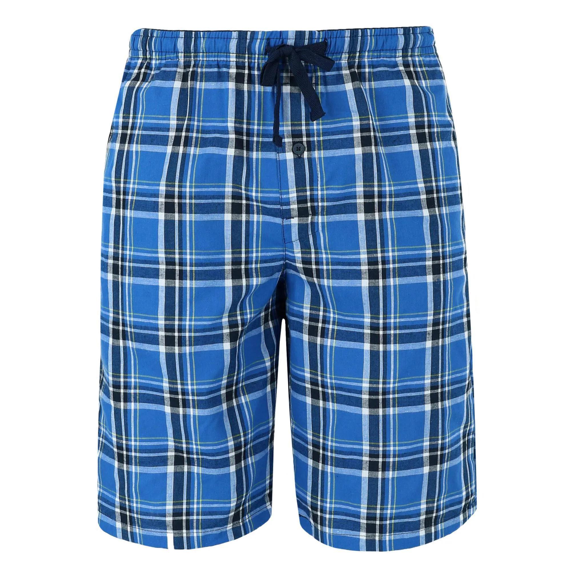 Men's Woven Cotton Pajama Sleep Shorts