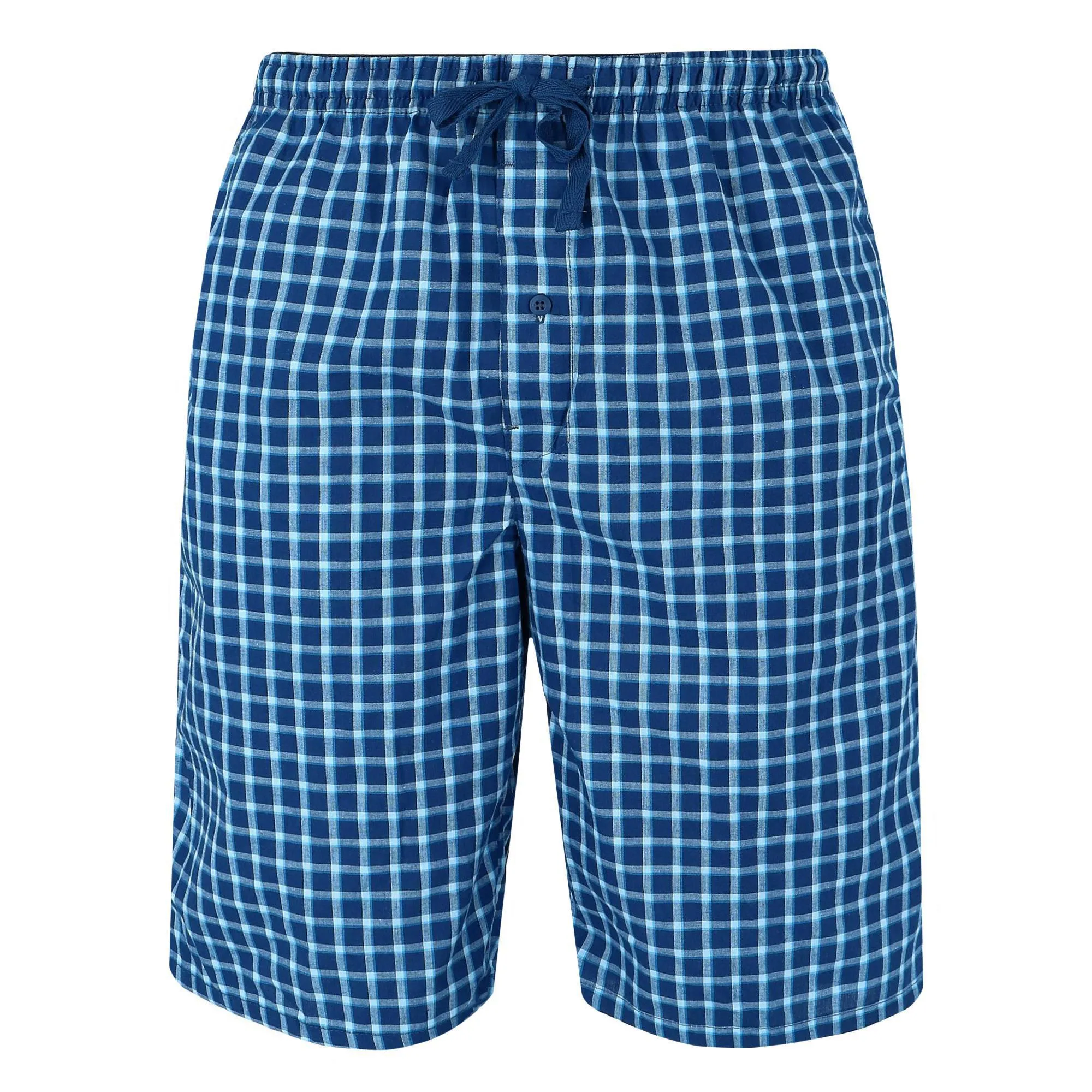Men's Woven Cotton Pajama Sleep Shorts