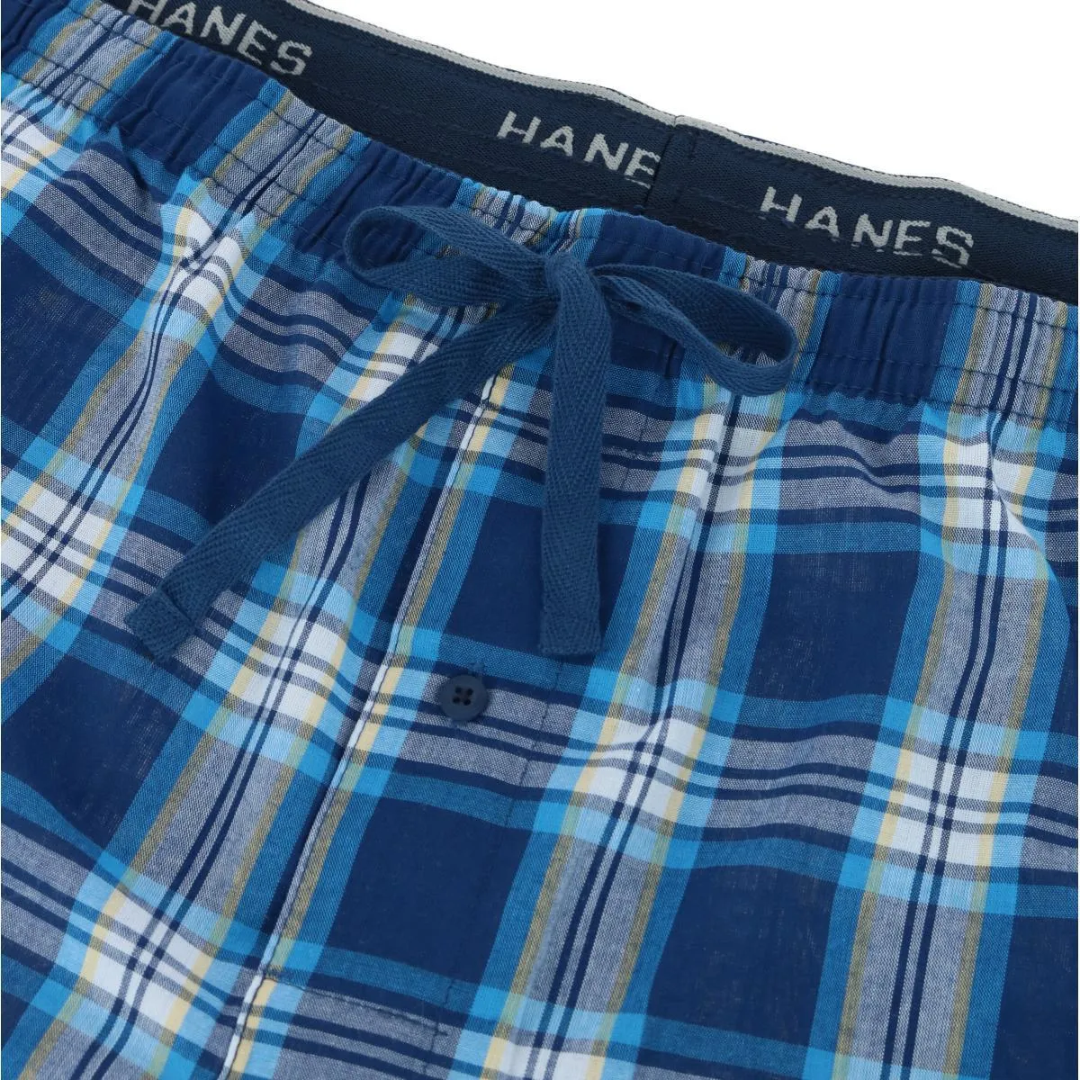 Men's Woven Cotton Pajama Sleep Shorts