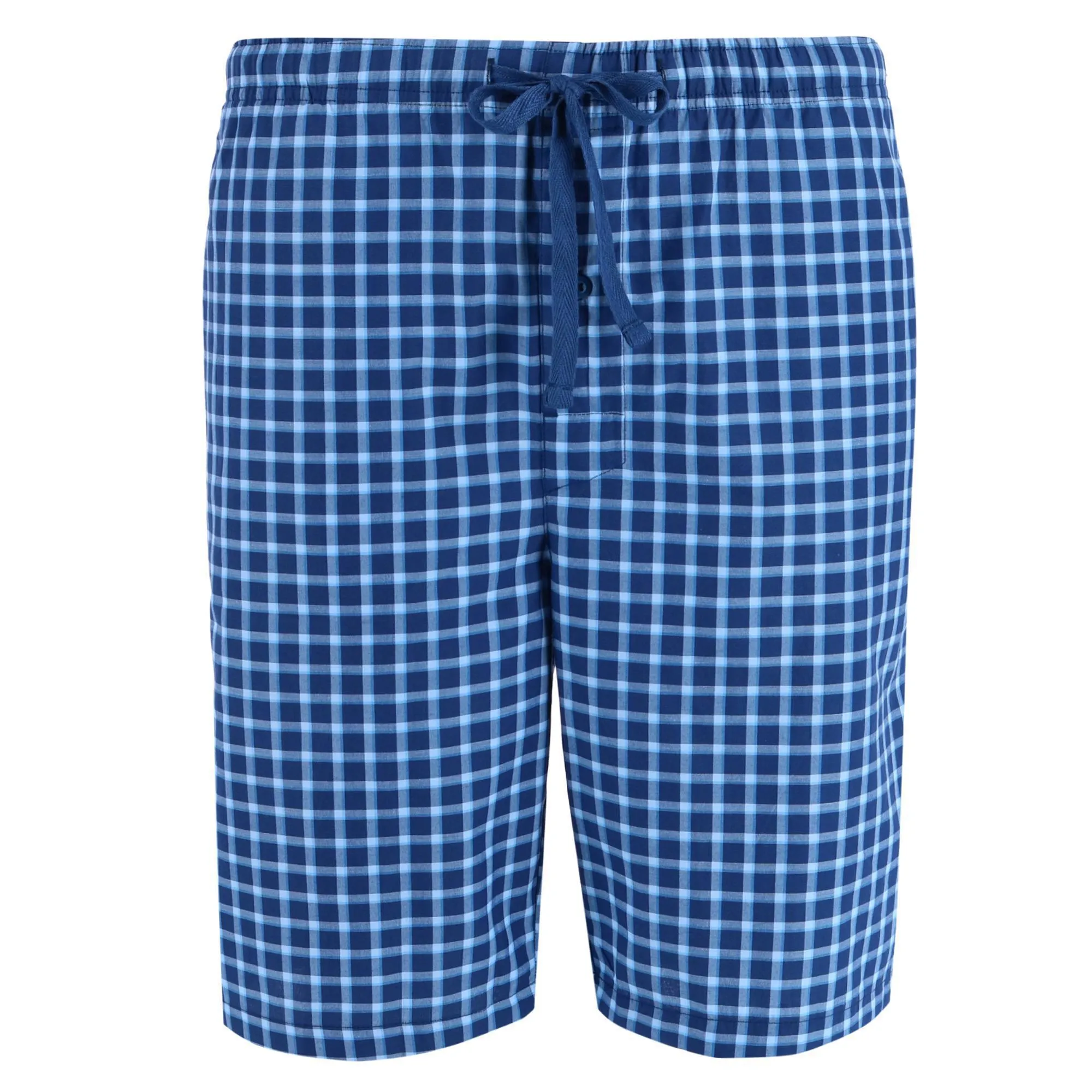 Men's Woven Cotton Pajama Sleep Shorts
