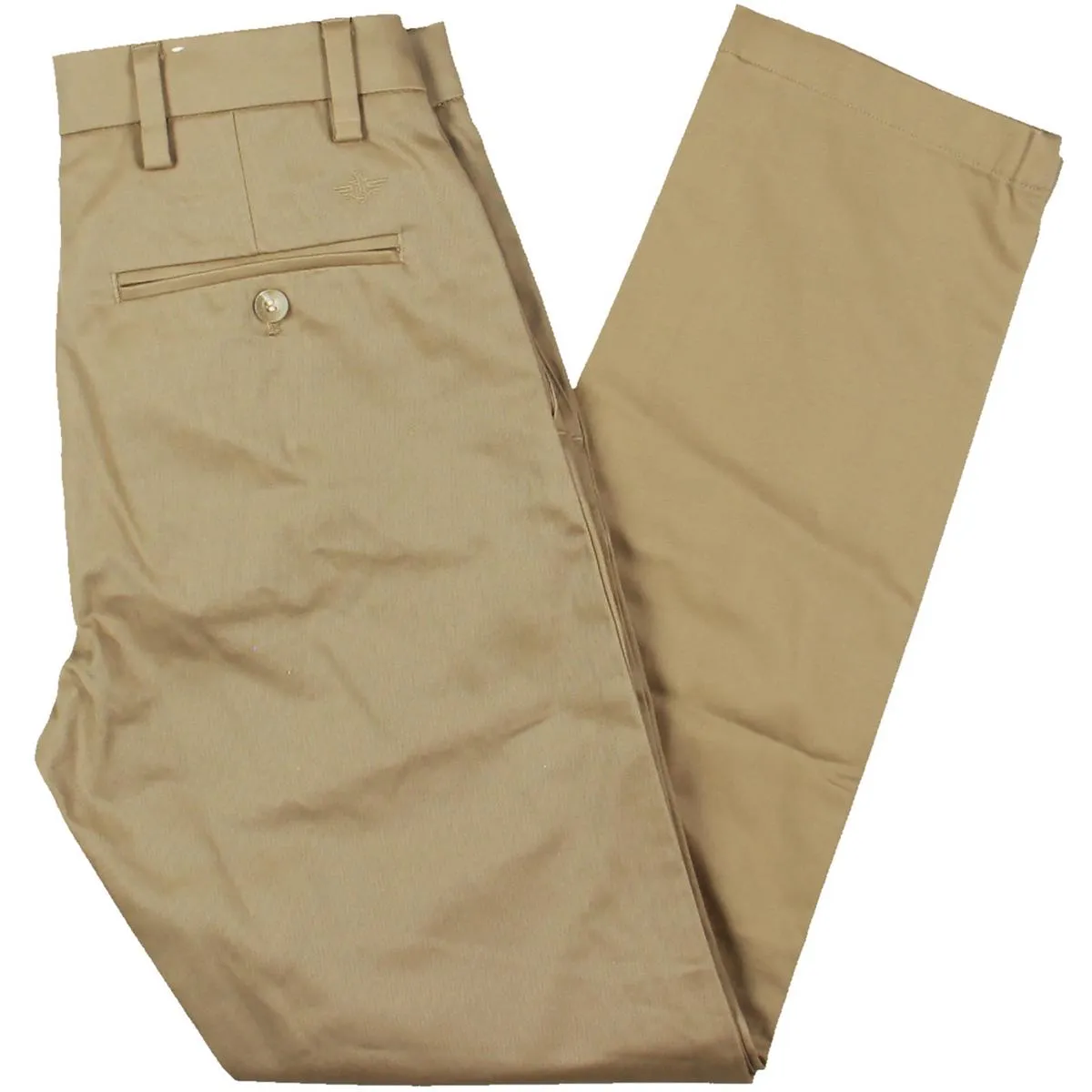 Mens Wrinkle Resistant Cotton Khaki Pants