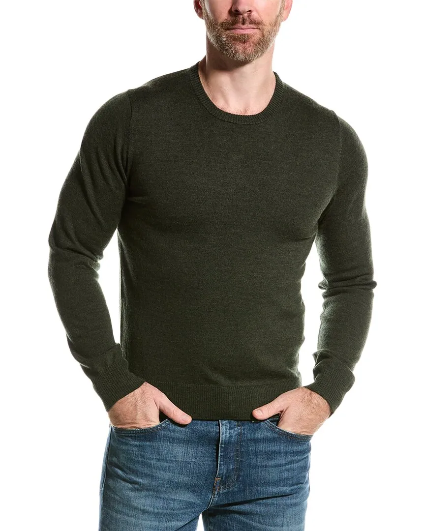 Mette mens  Merino Wool Crewneck Sweater, XXL, Green
