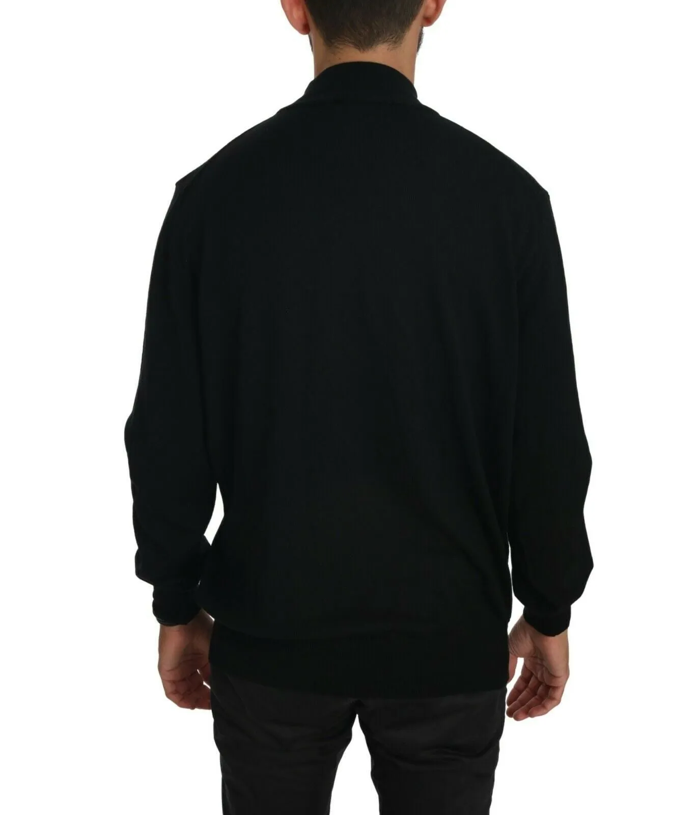 MILA SCHÖN  Turtle Neck Pullover Top Virgin Wool Men's Sweater