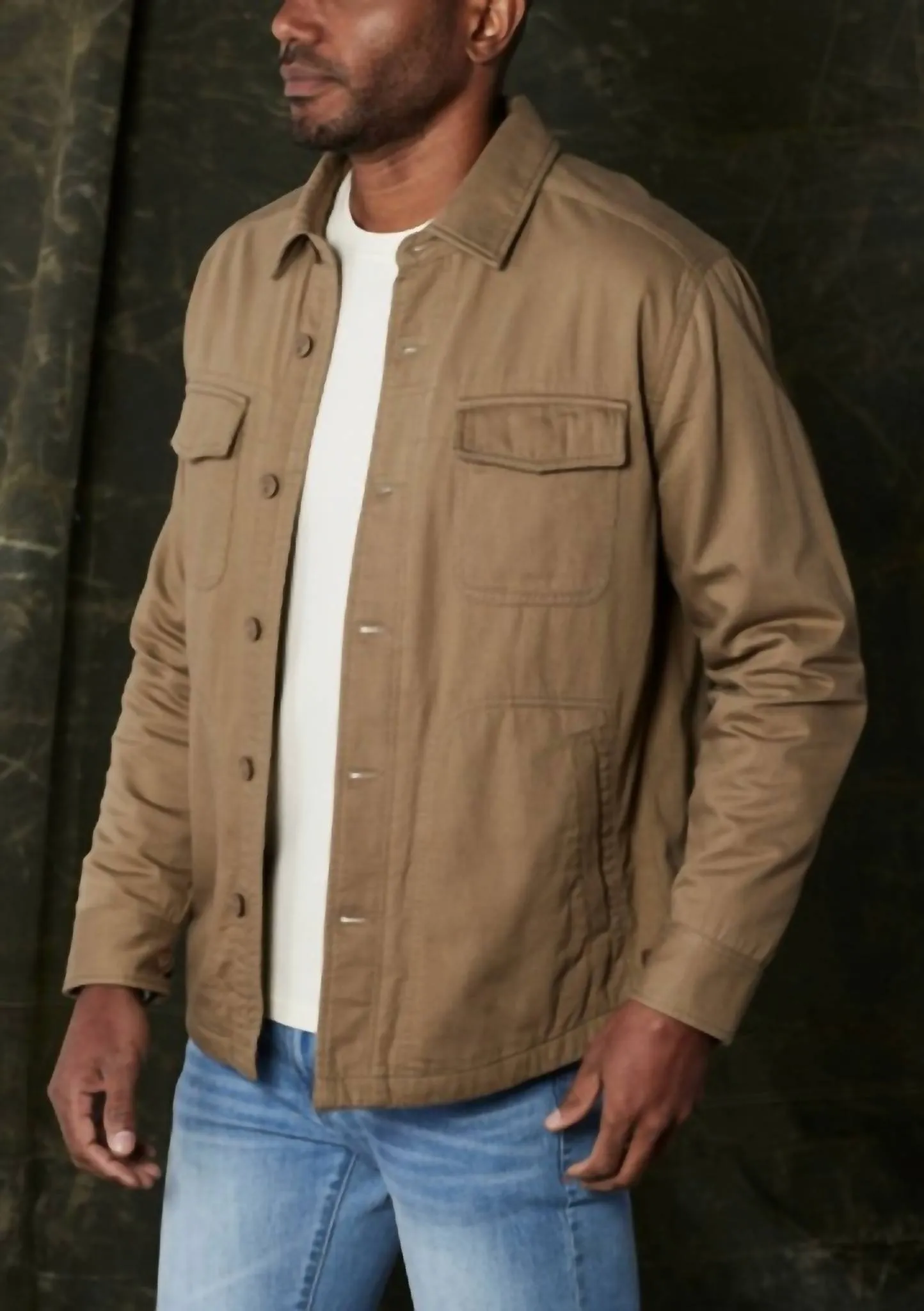 Military Cpo Jacket In Toasted Chestnut
