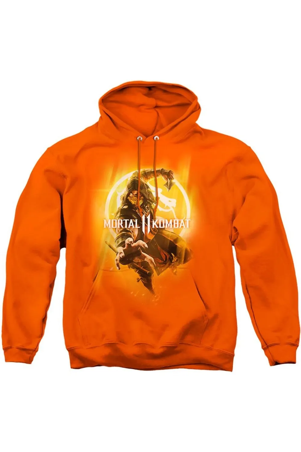 Mortal Kombat 11 From The Flames Adult Pull Over Hoodie / Hooded Sweatshirt