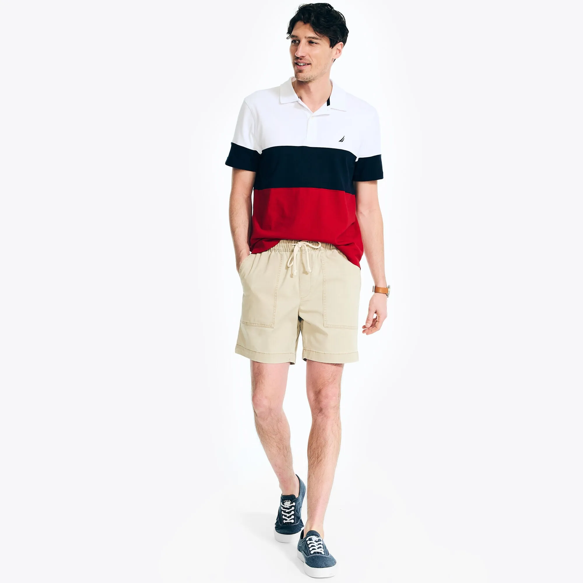Nautica Mens 7" Pull-On Boardwalk Short