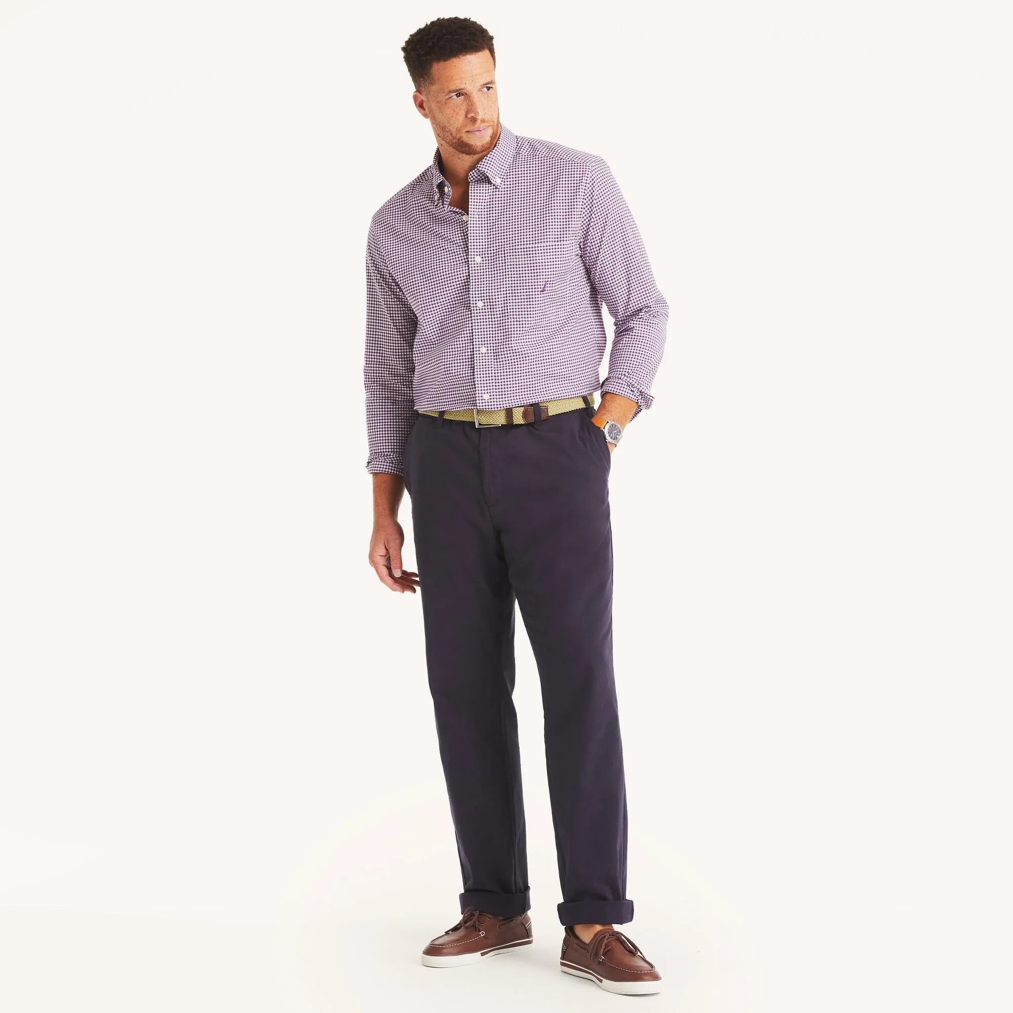 Nautica Mens Big & Tall Classic Fit Deck Pant