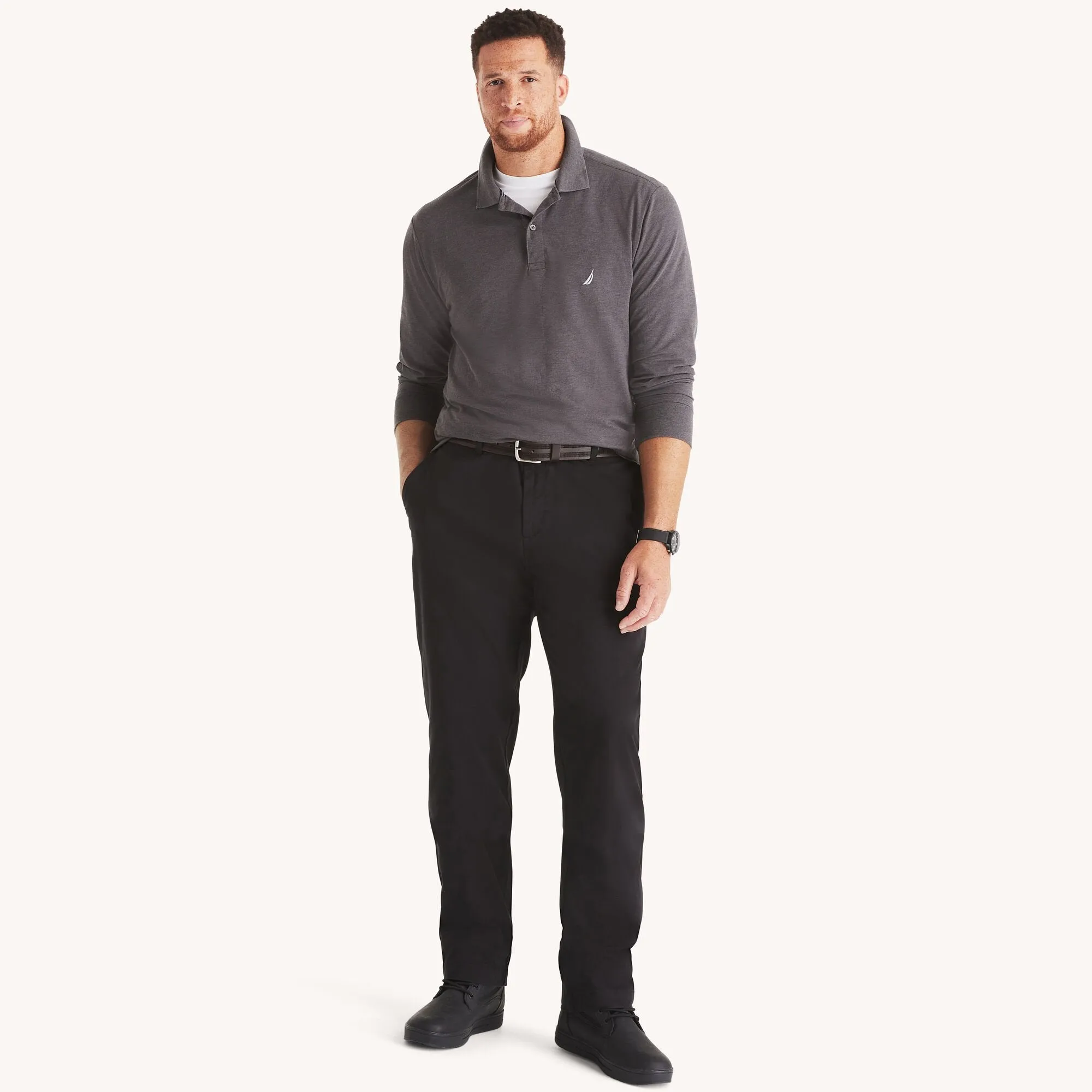 Nautica Mens Big & Tall Classic Fit Deck Pant