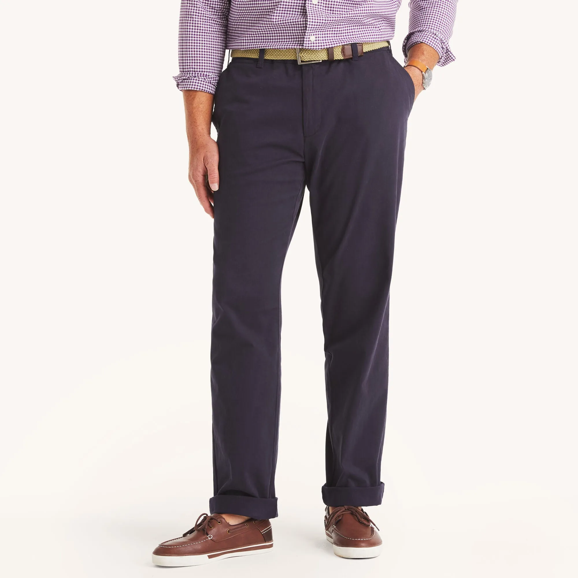 Nautica Mens Big & Tall Classic Fit Deck Pant