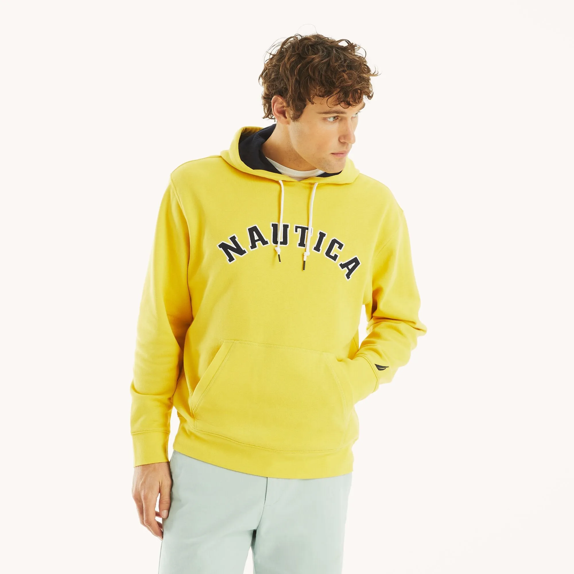 Nautica Mens Pullover Logo Hoodie