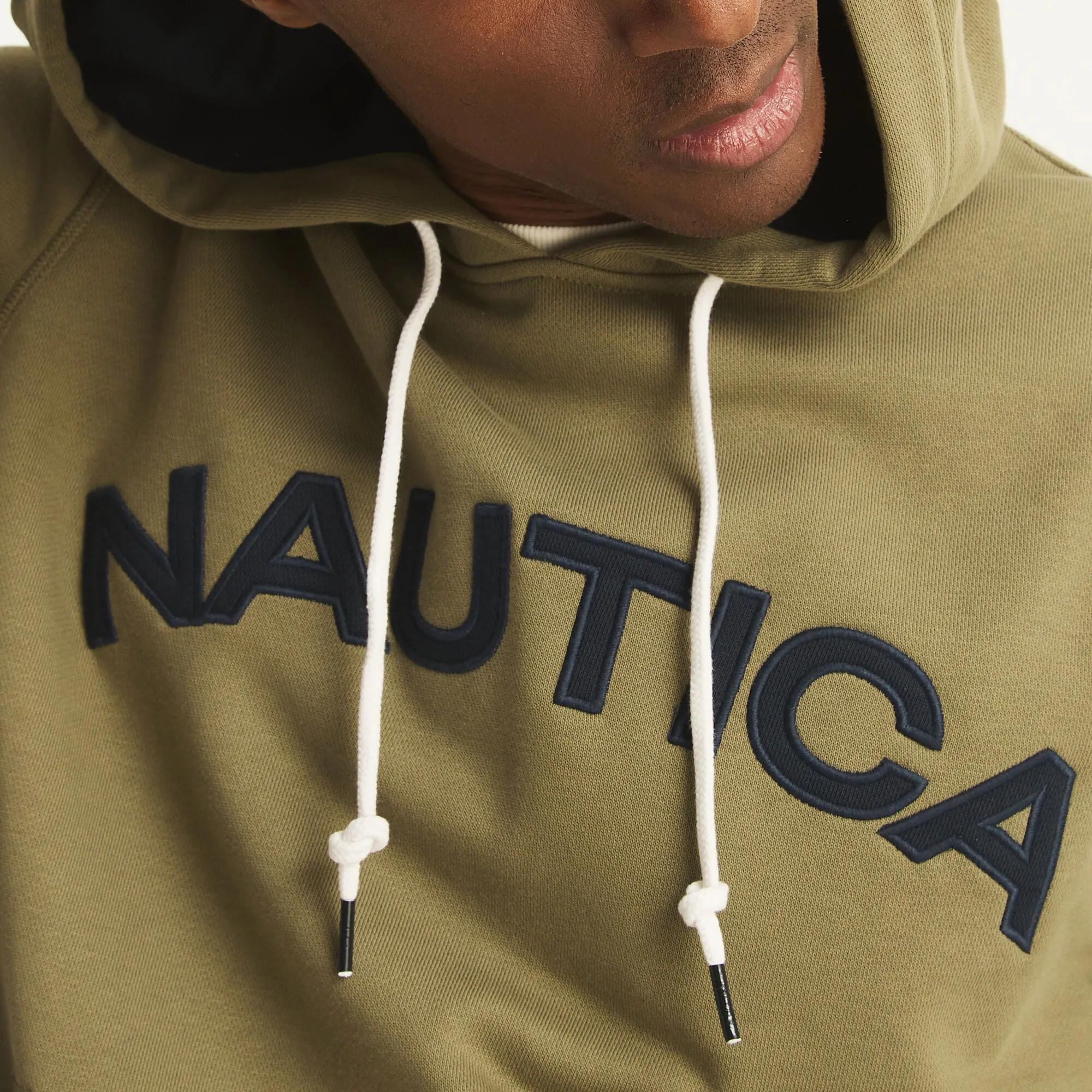 Nautica Mens Pullover Logo Hoodie