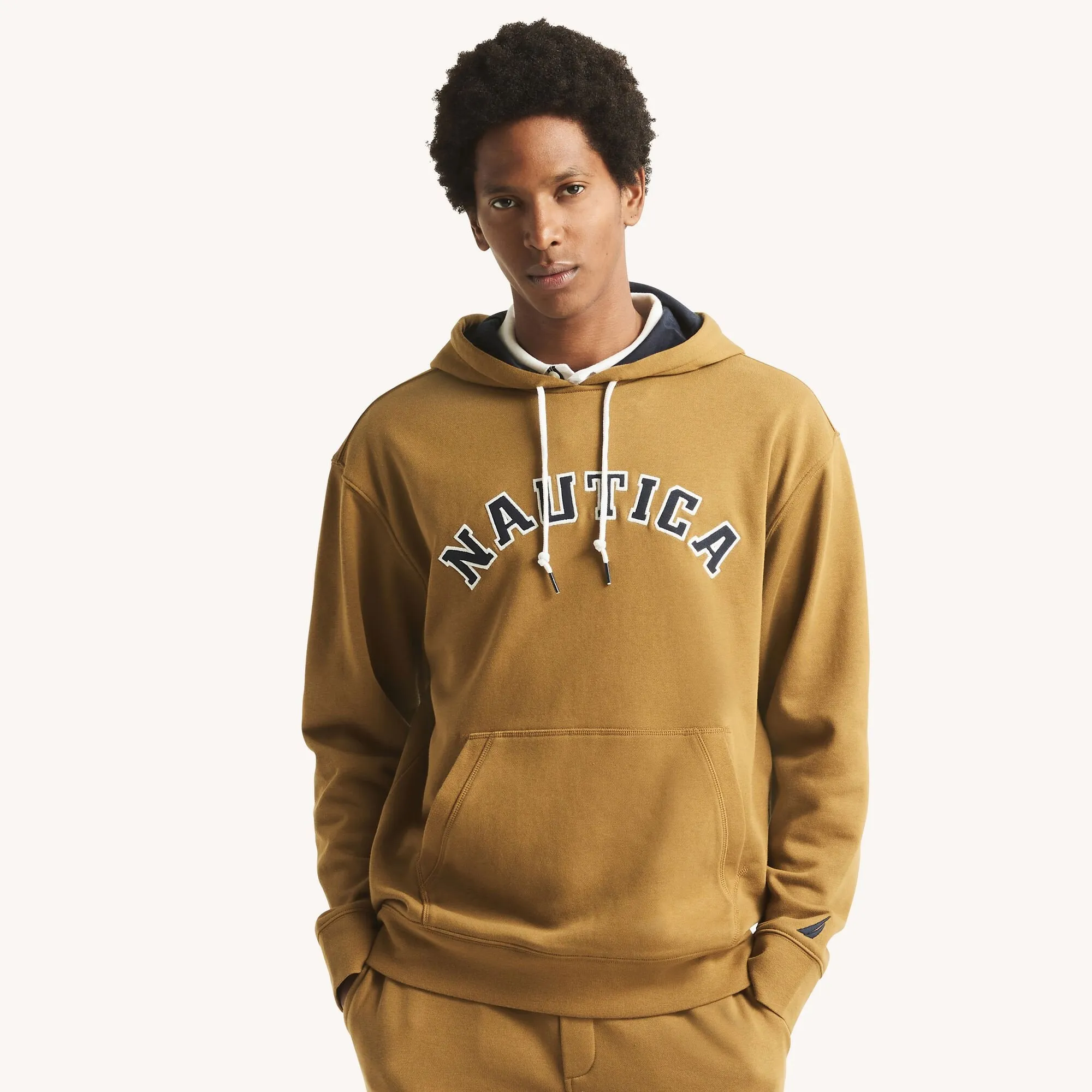 Nautica Mens Pullover Logo Hoodie