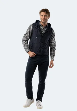 Navy Hooded Vest