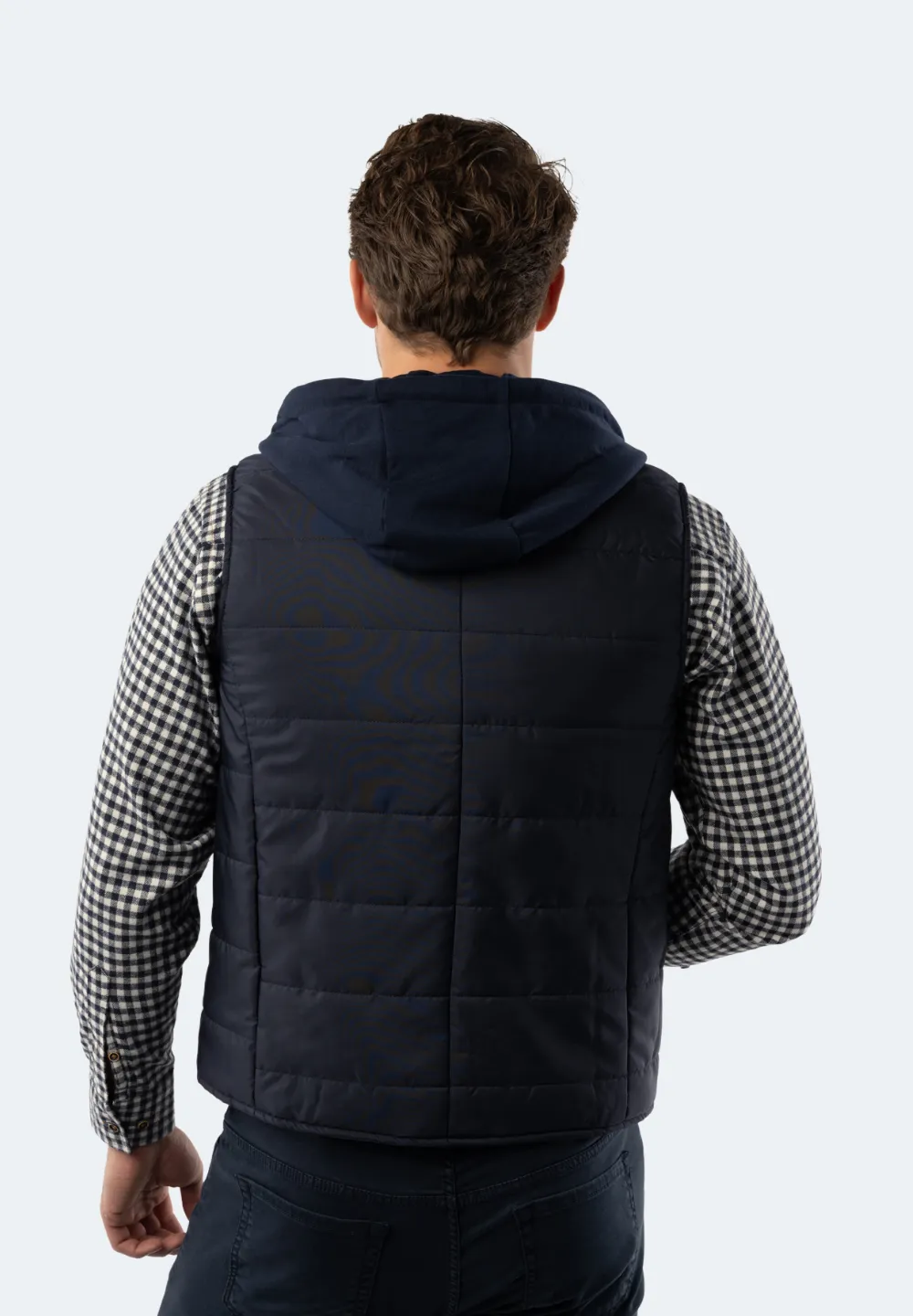 Navy Hooded Vest
