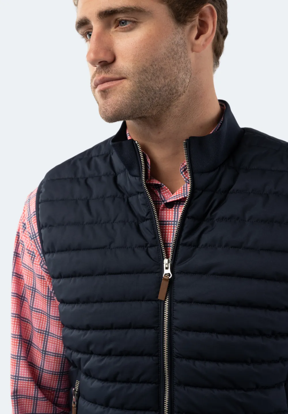 Navy Quilted Vest