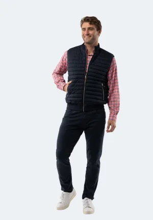 Navy Quilted Vest