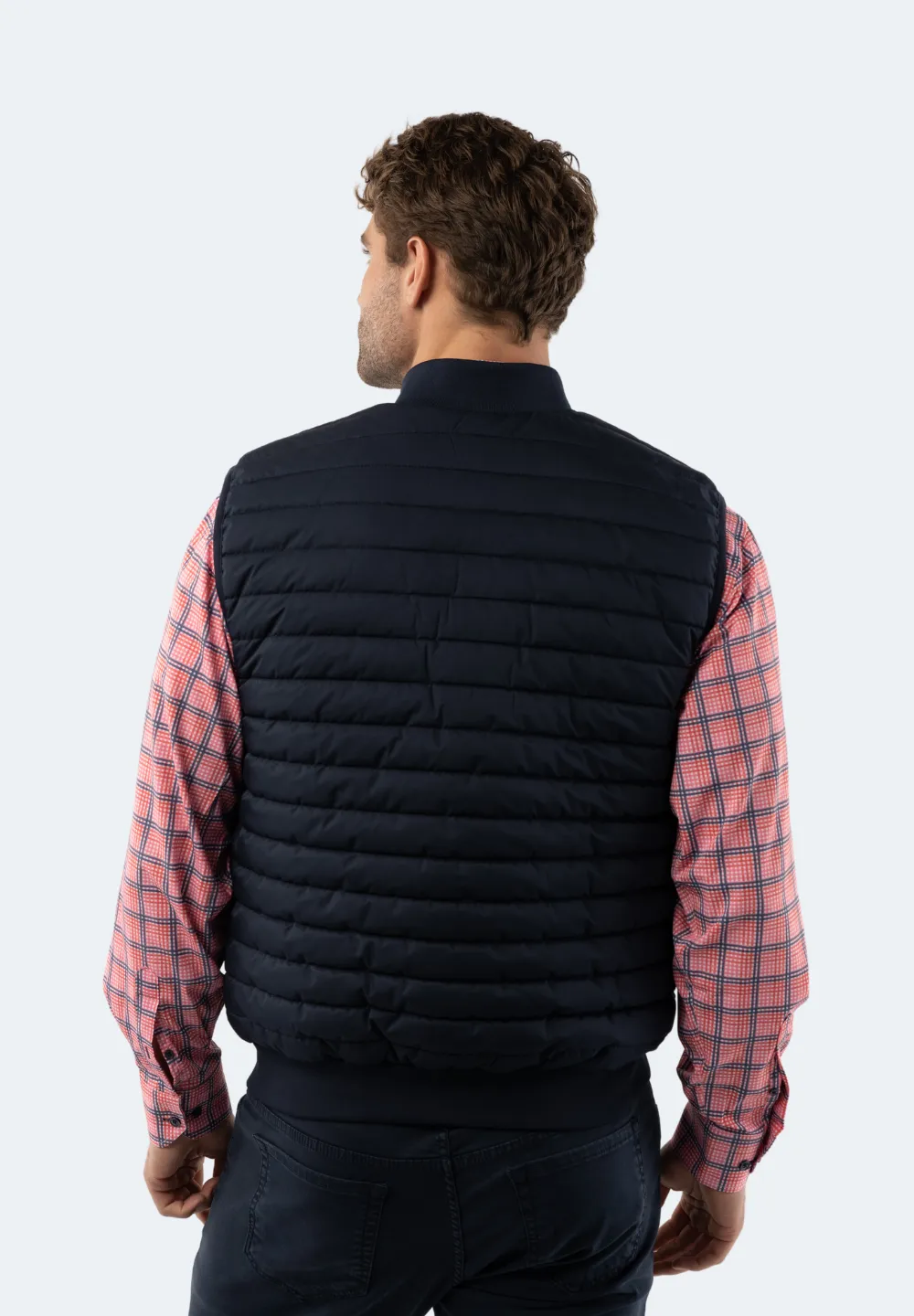 Navy Quilted Vest