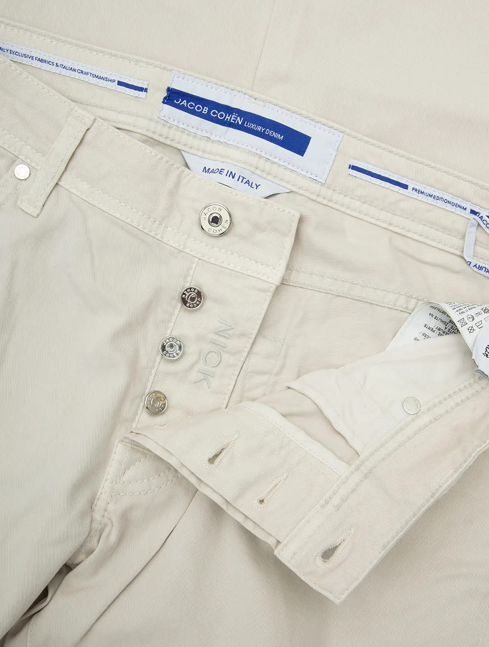 Nick 5 Pocket Super Slim Jeans Off White