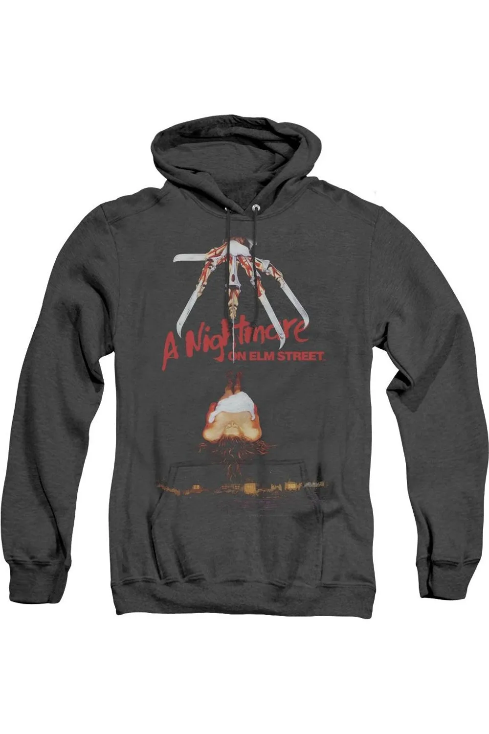Nightmare On Elm Street Alternate Poster Adult Heather Hoodie / Hooded Sweatshirt