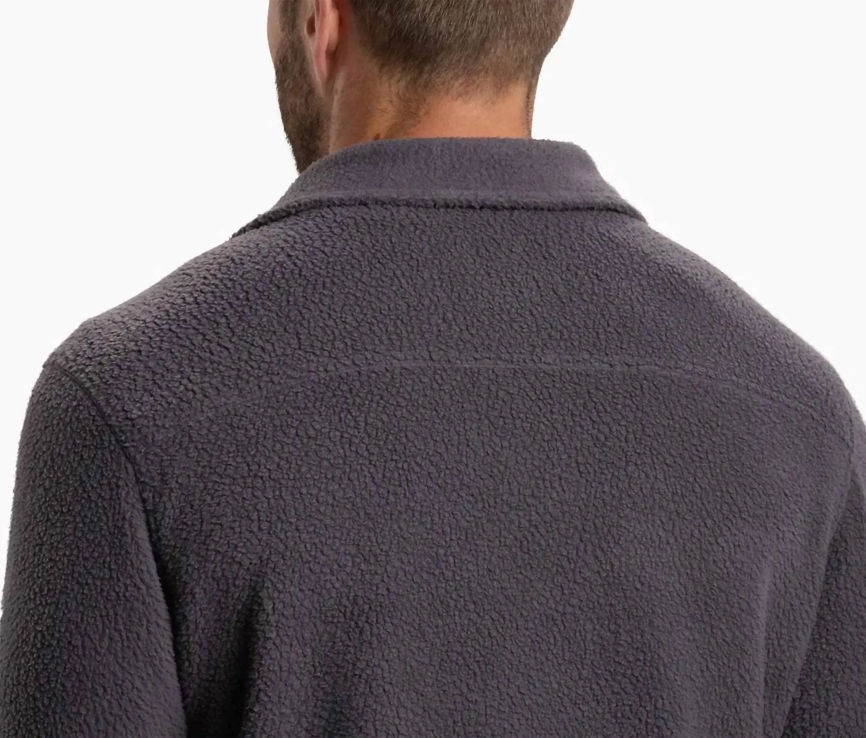 Nomad Fleece Overshirt In Carbon