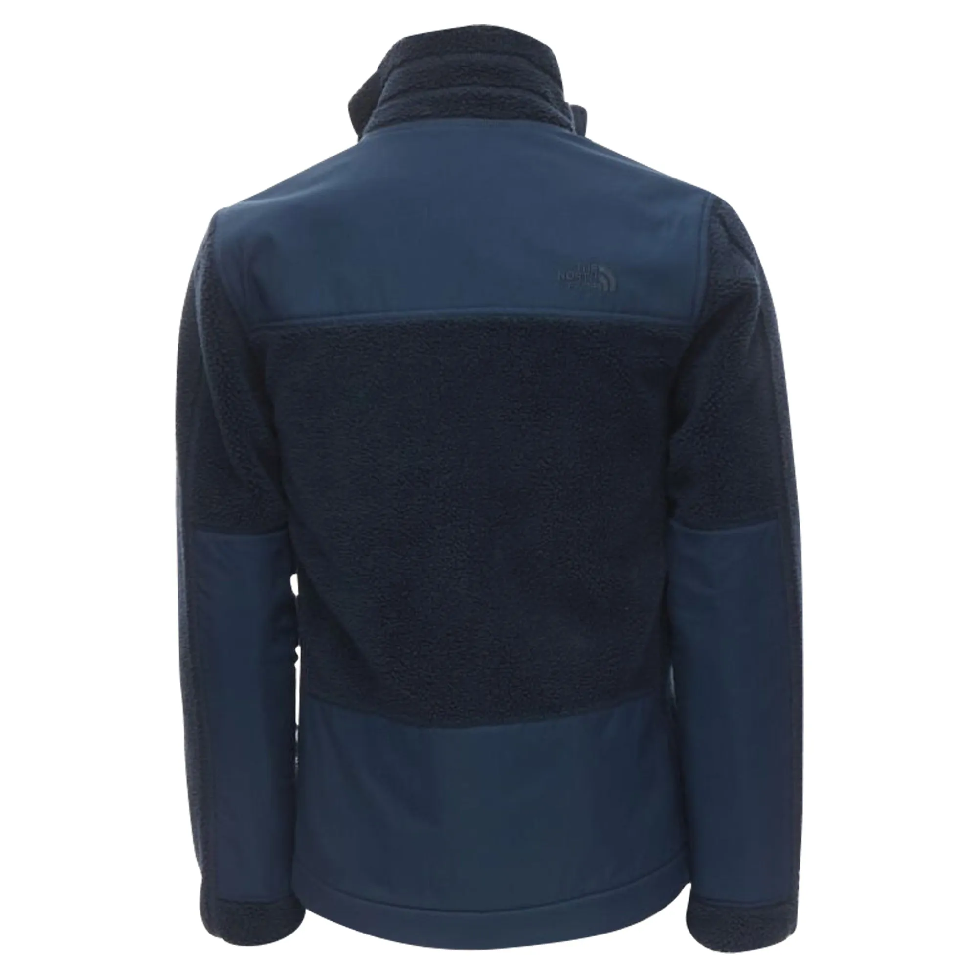 North Face fleece patch pocket asymmetric zip up jacket
