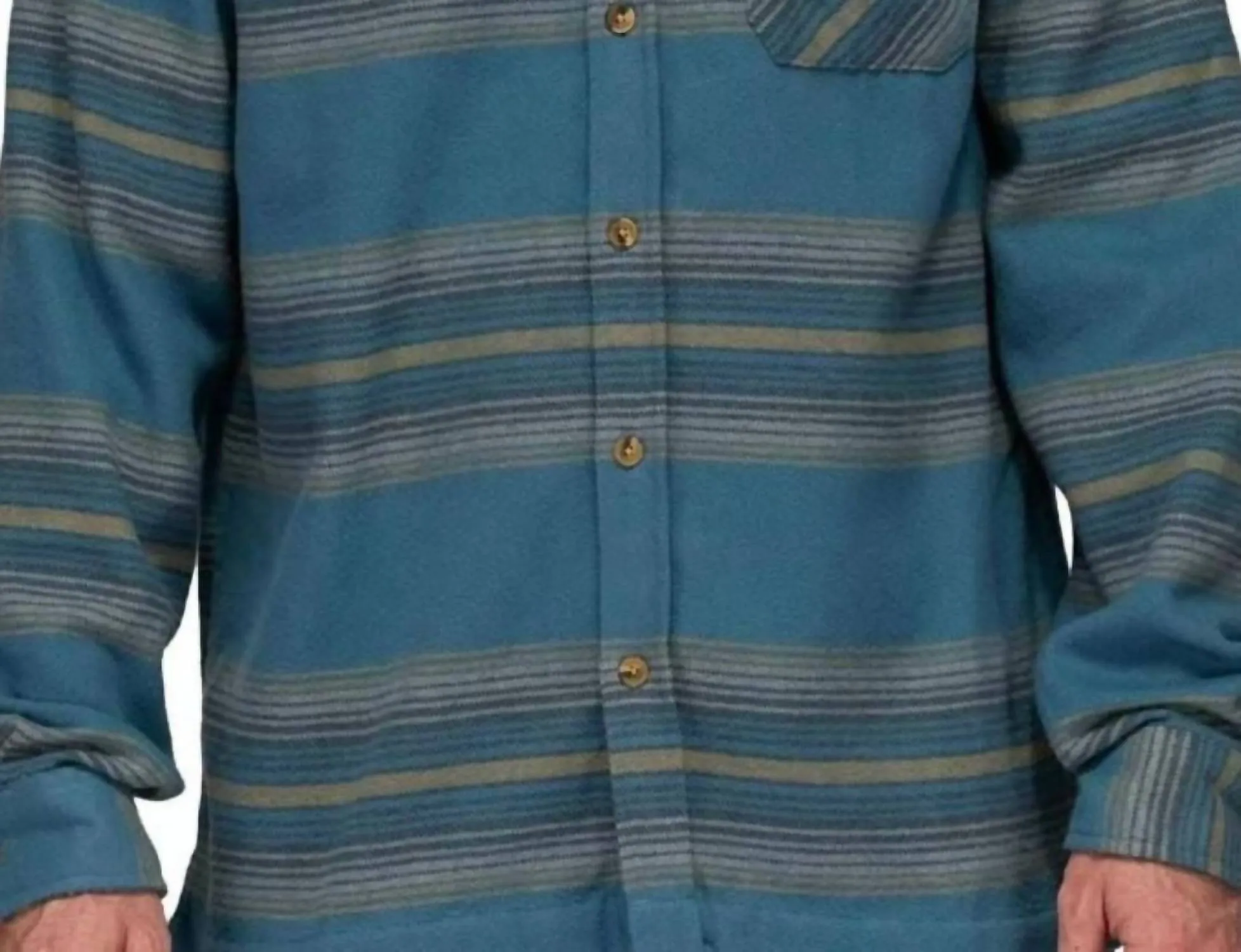 Outback Hood Flannel In Steel Blue