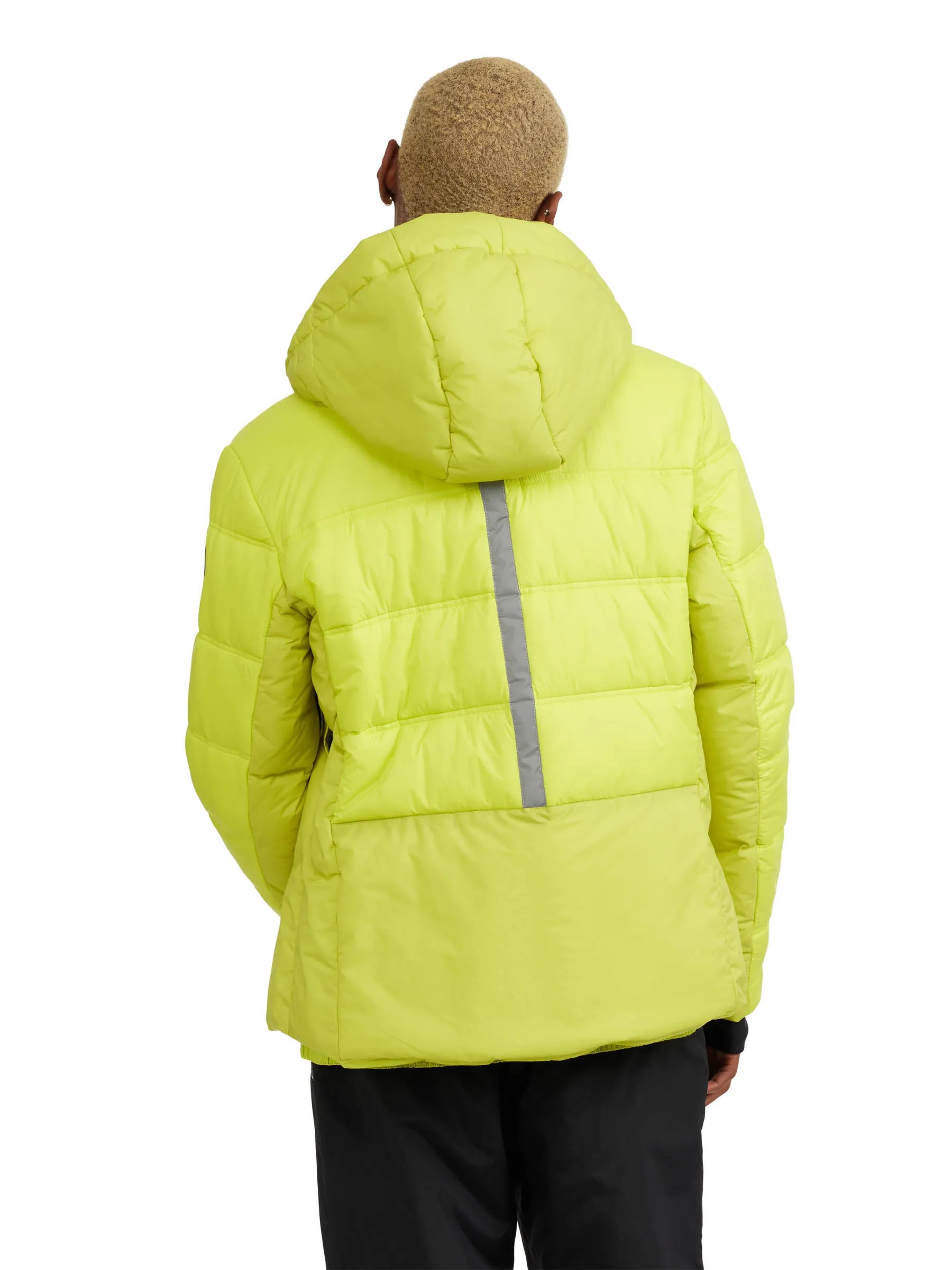 Pajar Men’s Thebe Mixed Media Ski Jacket with Fixed Hood