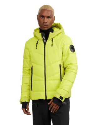 Pajar Men’s Thebe Mixed Media Ski Jacket with Fixed Hood