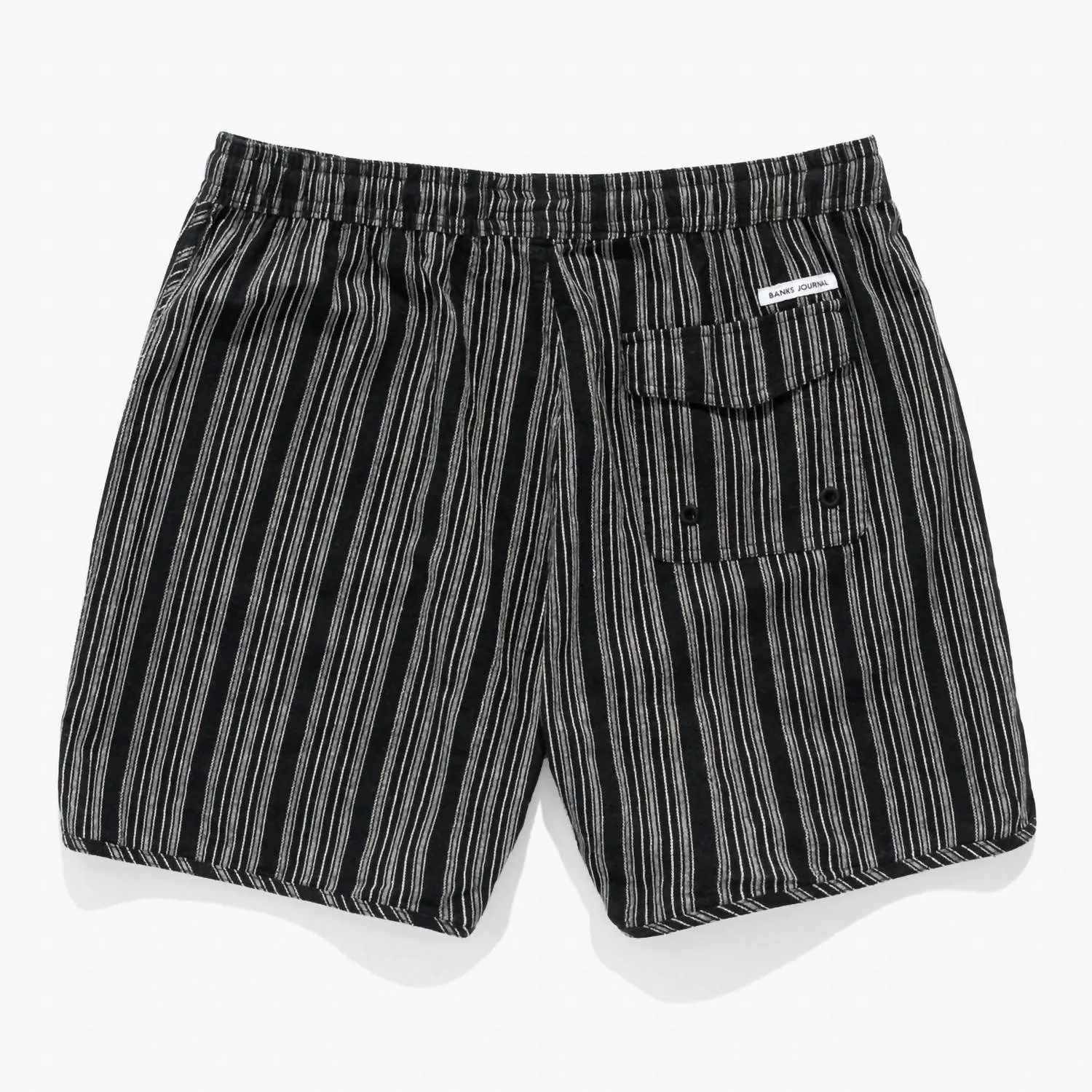 Pathway Stripe Elastic Walkshort In Black