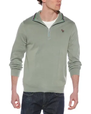 Paul Smith 1/4-Zip Mock Neck Sweater