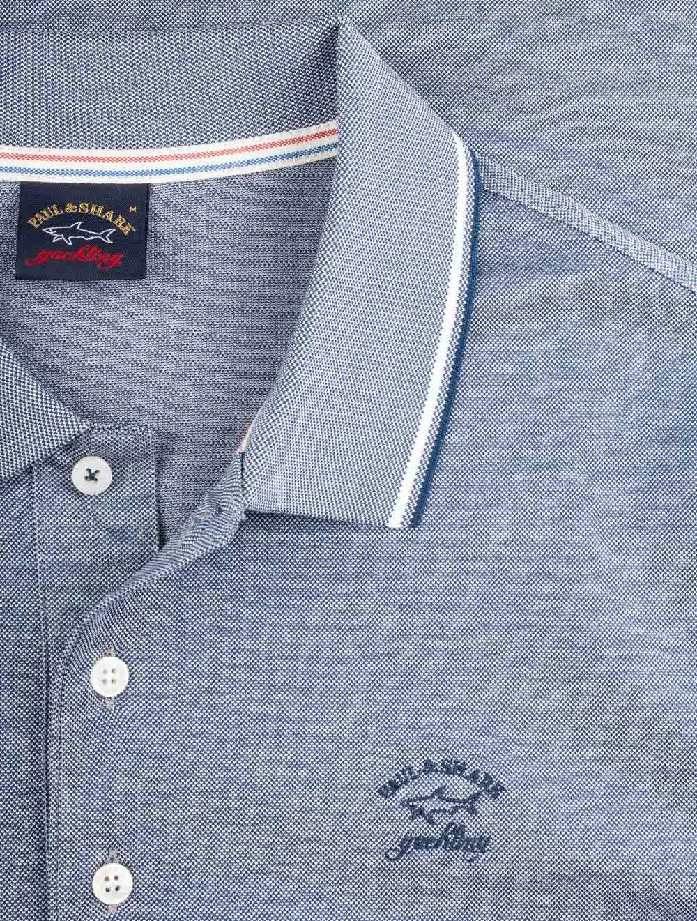 Piqu�� Tech Polo Navy