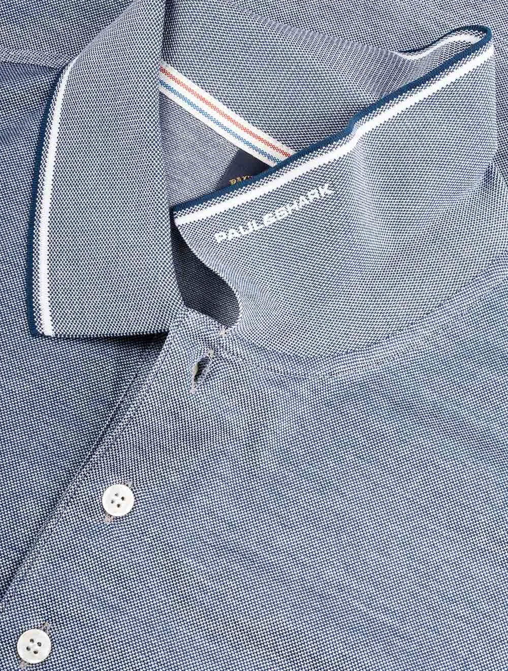 Piqu�� Tech Polo Navy