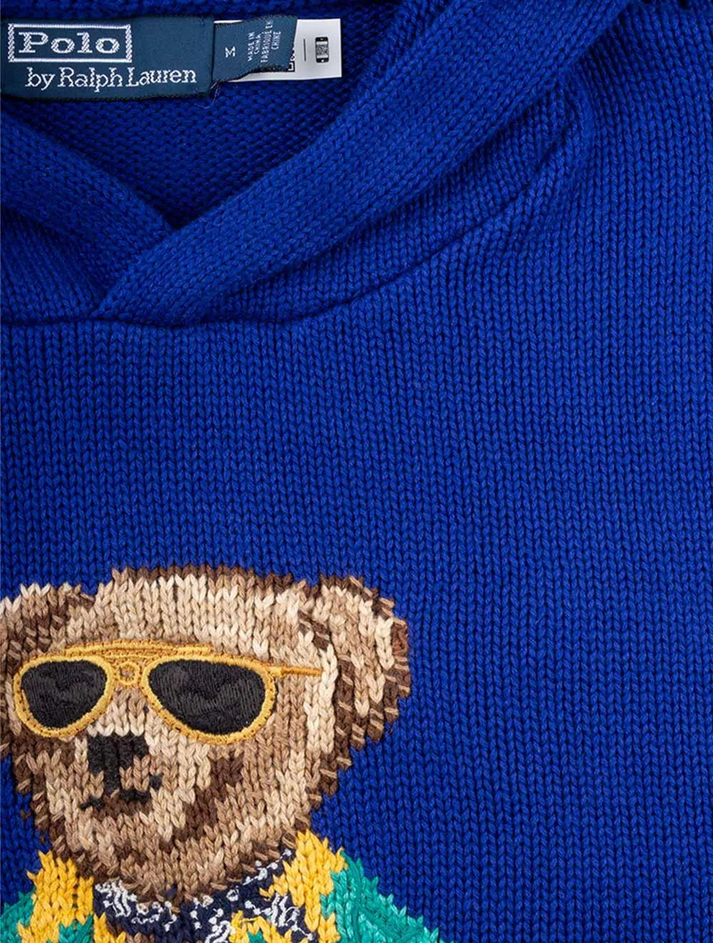 Polo Bear Hooded Jumper Blue