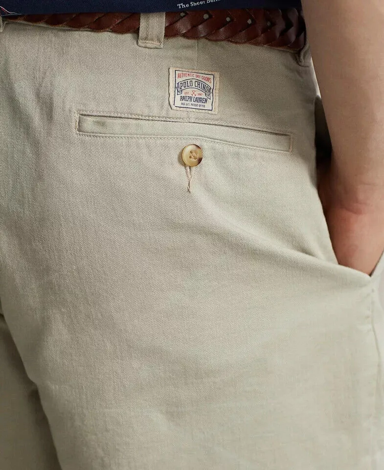 Polo Ralph Lauren Chino Shorts Men's 6" Burroughs Relaxed Fit Khaki Beige MXX150