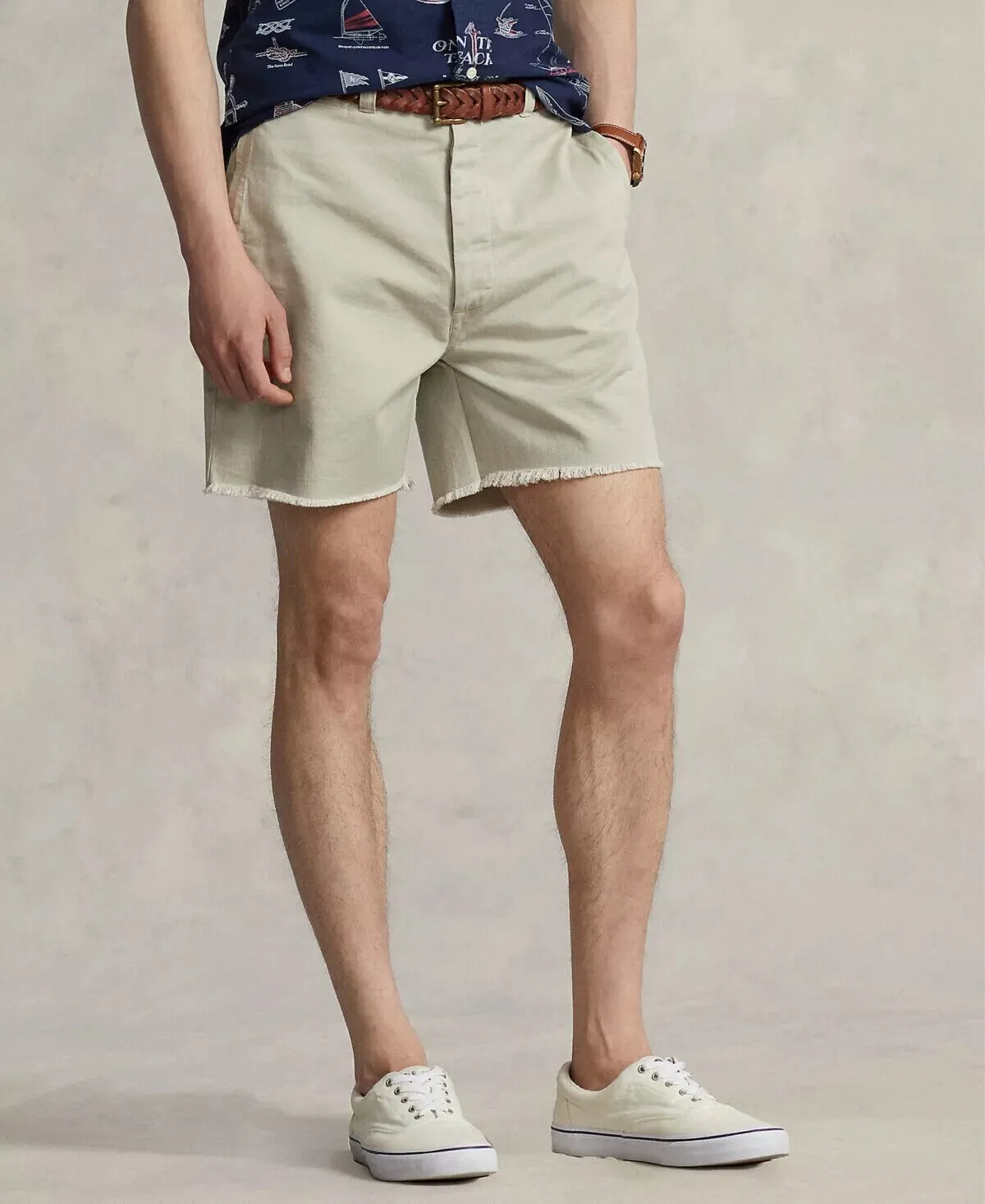 Polo Ralph Lauren Chino Shorts Men's 6" Burroughs Relaxed Fit Khaki Beige MXX150