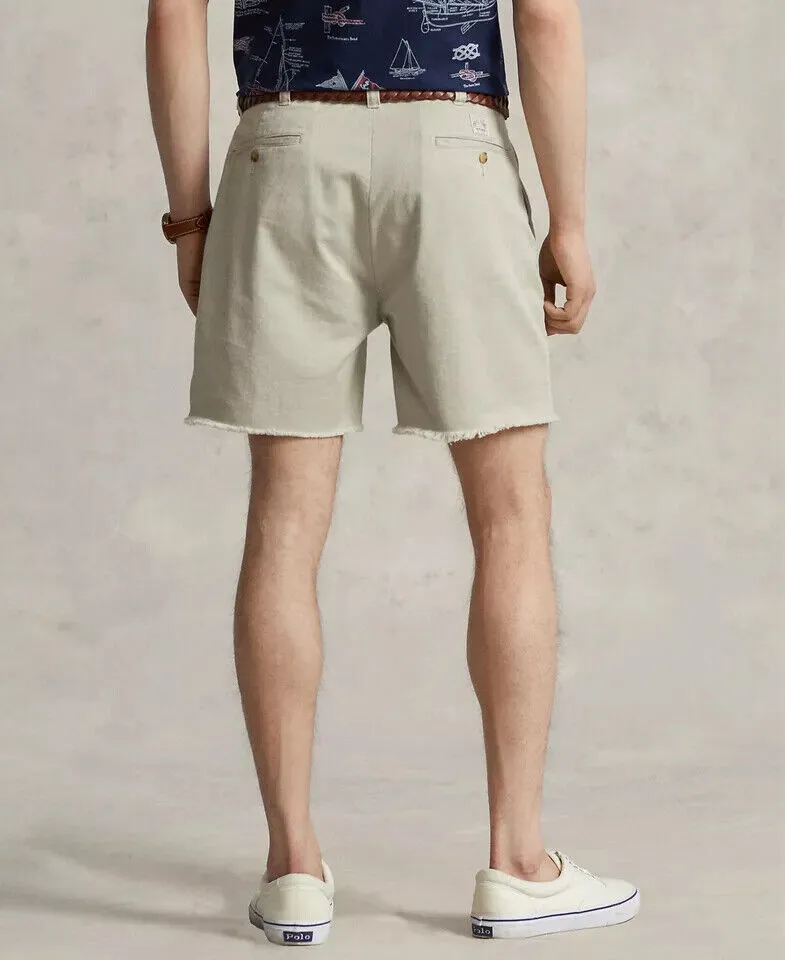 Polo Ralph Lauren Chino Shorts Men's 6" Burroughs Relaxed Fit Khaki Beige MXX150
