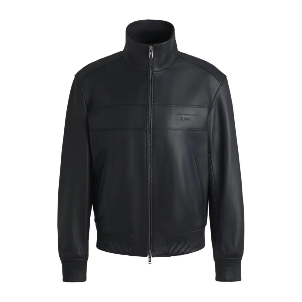 Porsche x  regular-fit jacket in leather