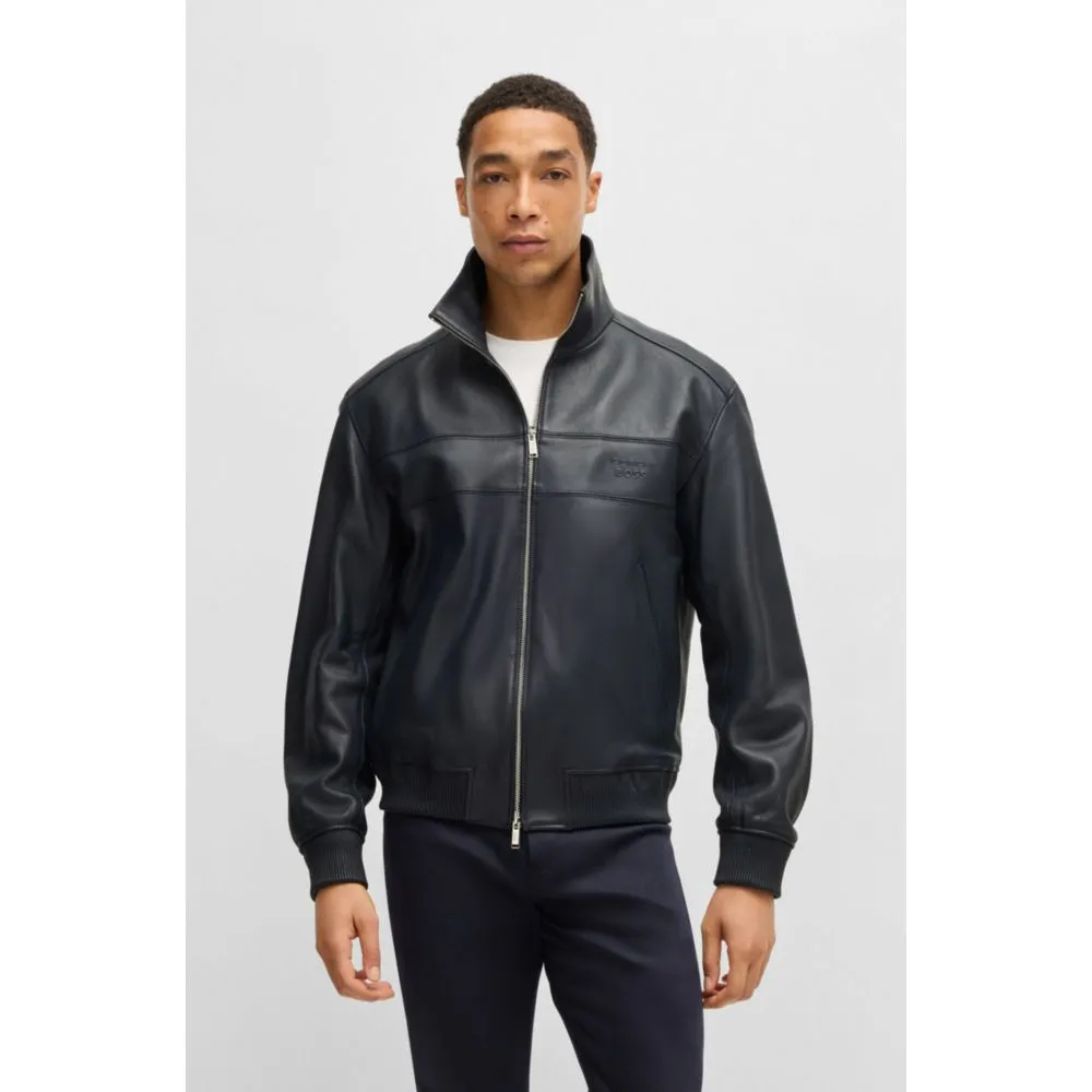 Porsche x  regular-fit jacket in leather