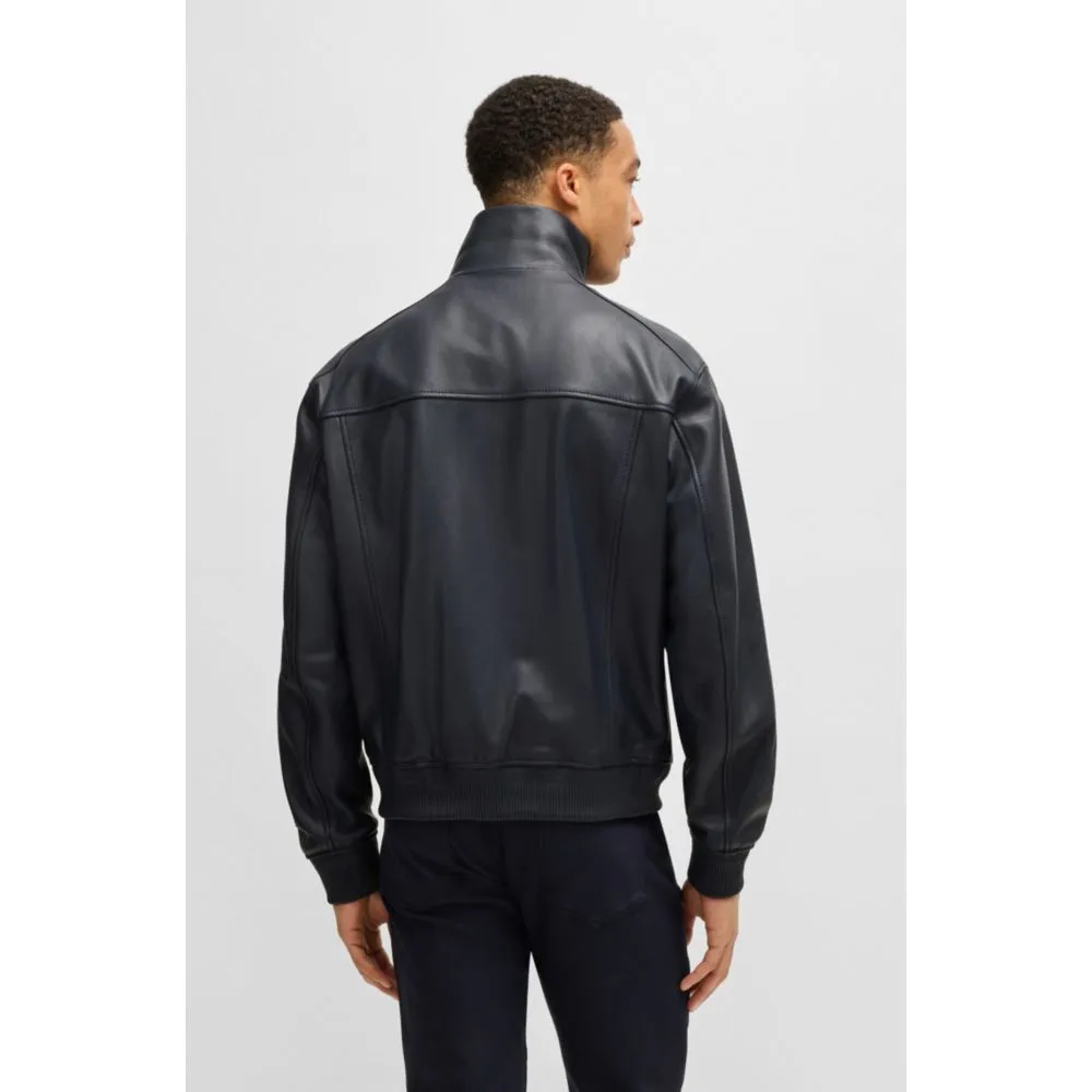 Porsche x  regular-fit jacket in leather