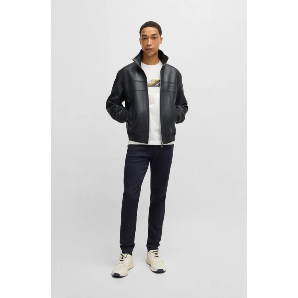 Porsche x  regular-fit jacket in leather