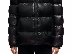 Prime Slick Down Puffer Jacket In Black