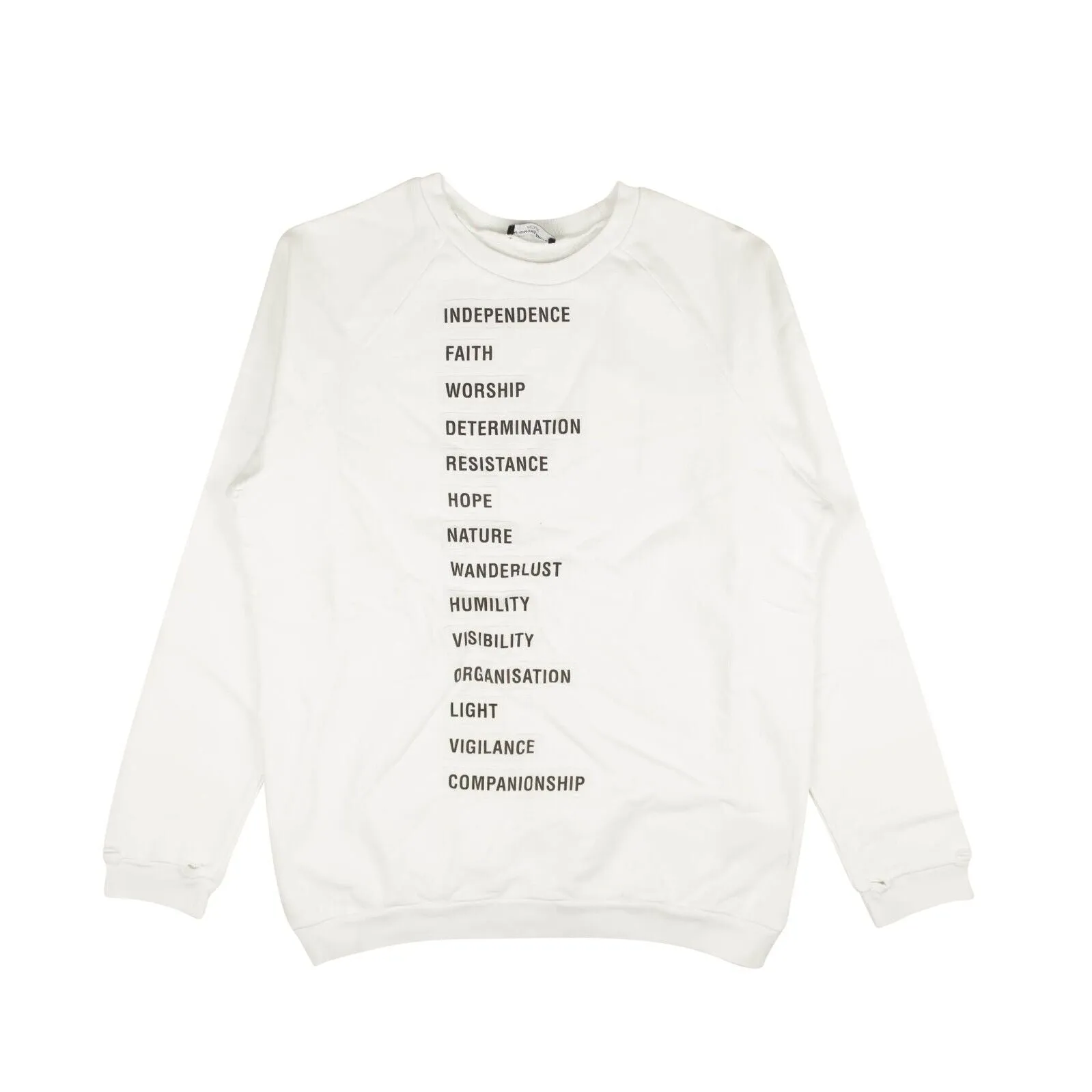 Raf Simmons Sweater With Wording Patches L