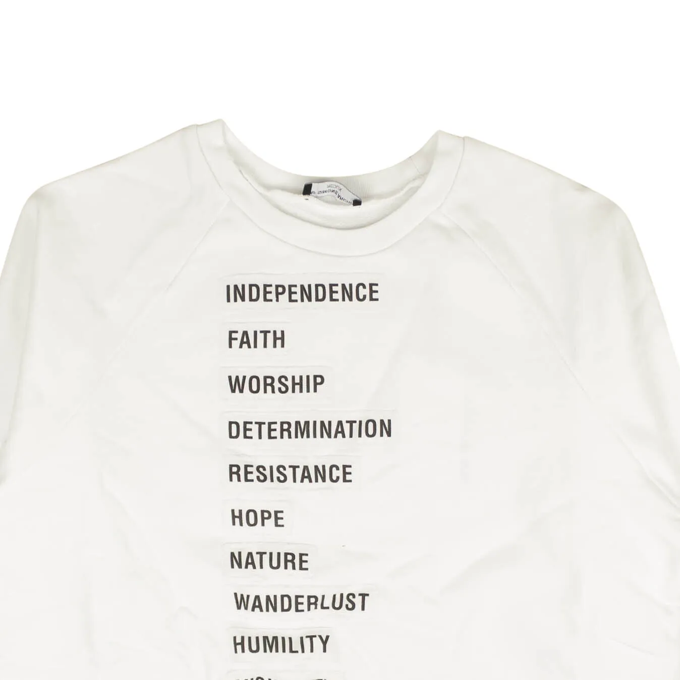 Raf Simmons Sweater With Wording Patches L