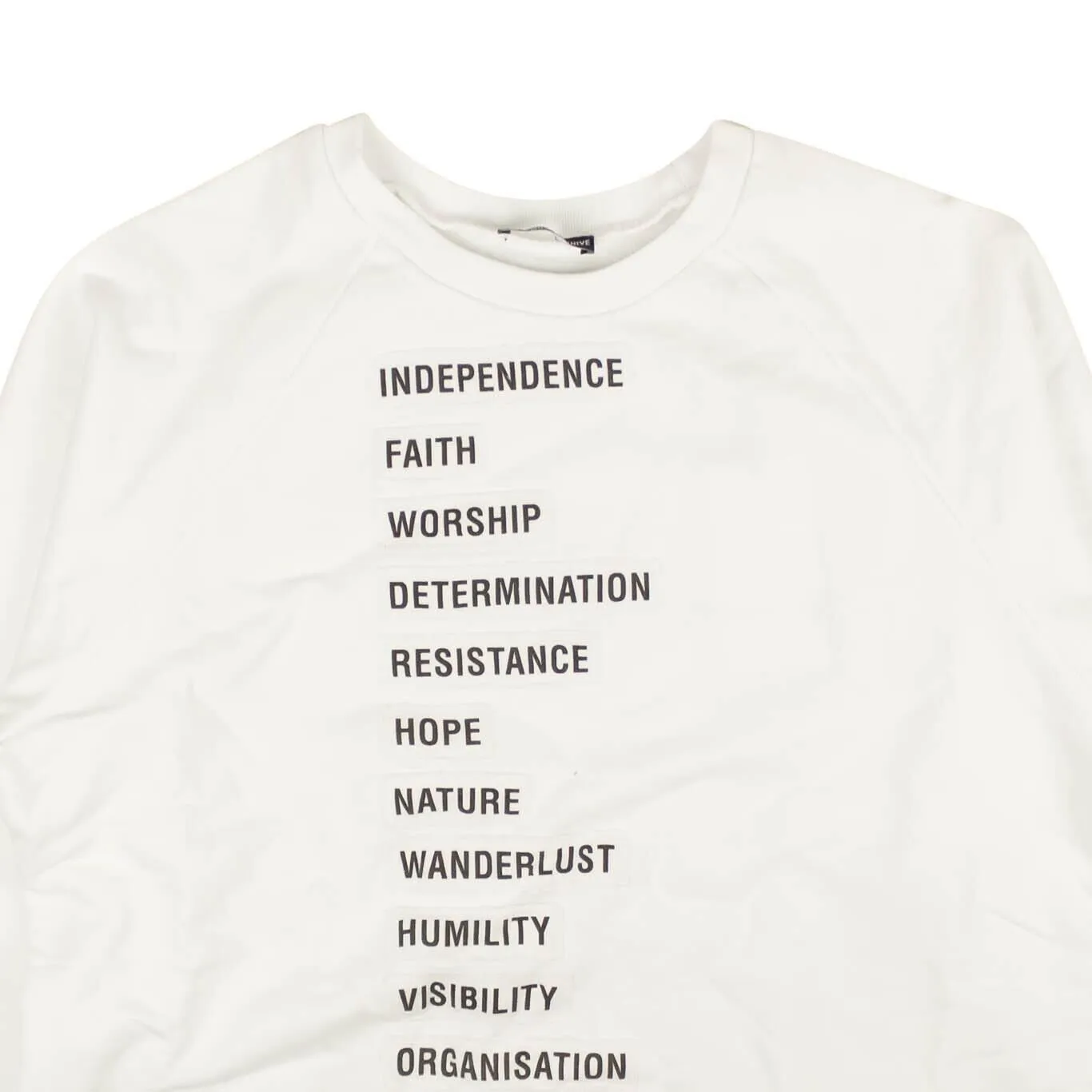 Raf Simmons Sweater With Wording Patches L