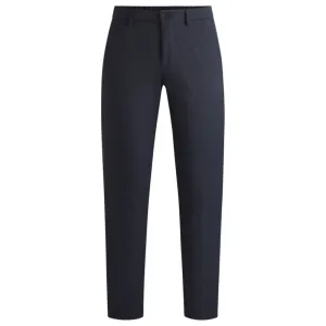 Regular-fit chinos with hidden drawcord and tapered leg