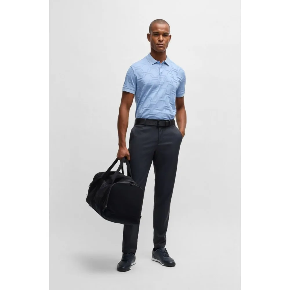 Regular-fit chinos with hidden drawcord and tapered leg