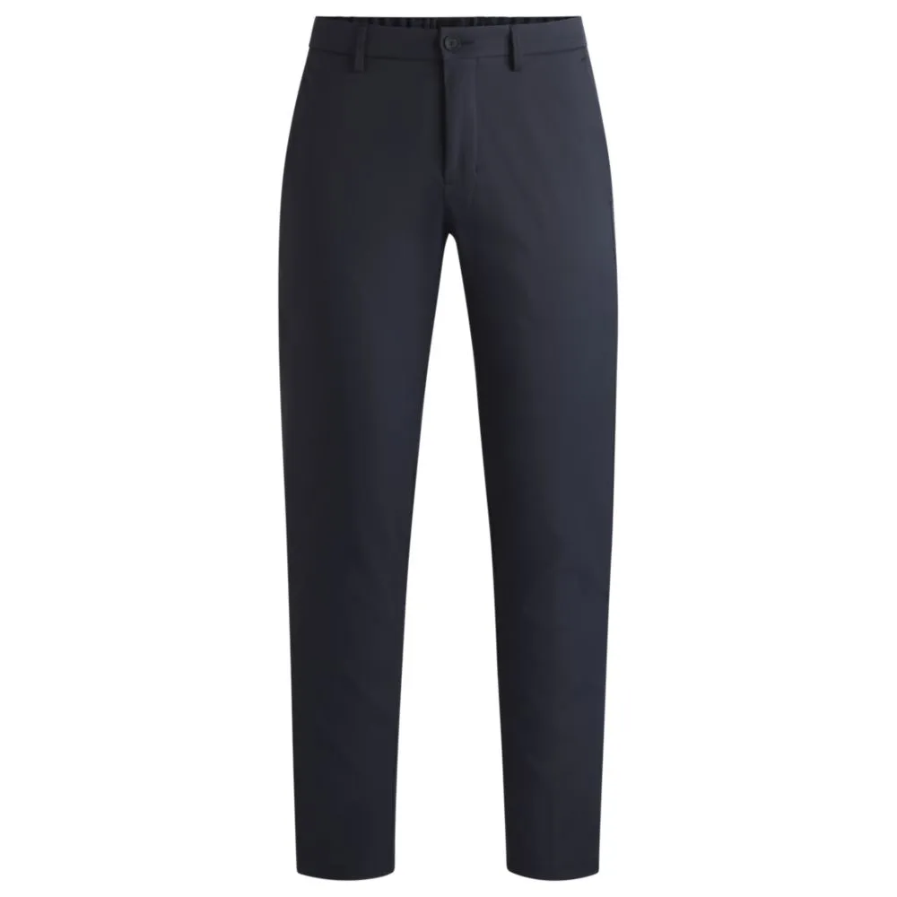 Regular-fit chinos with hidden drawcord and tapered leg