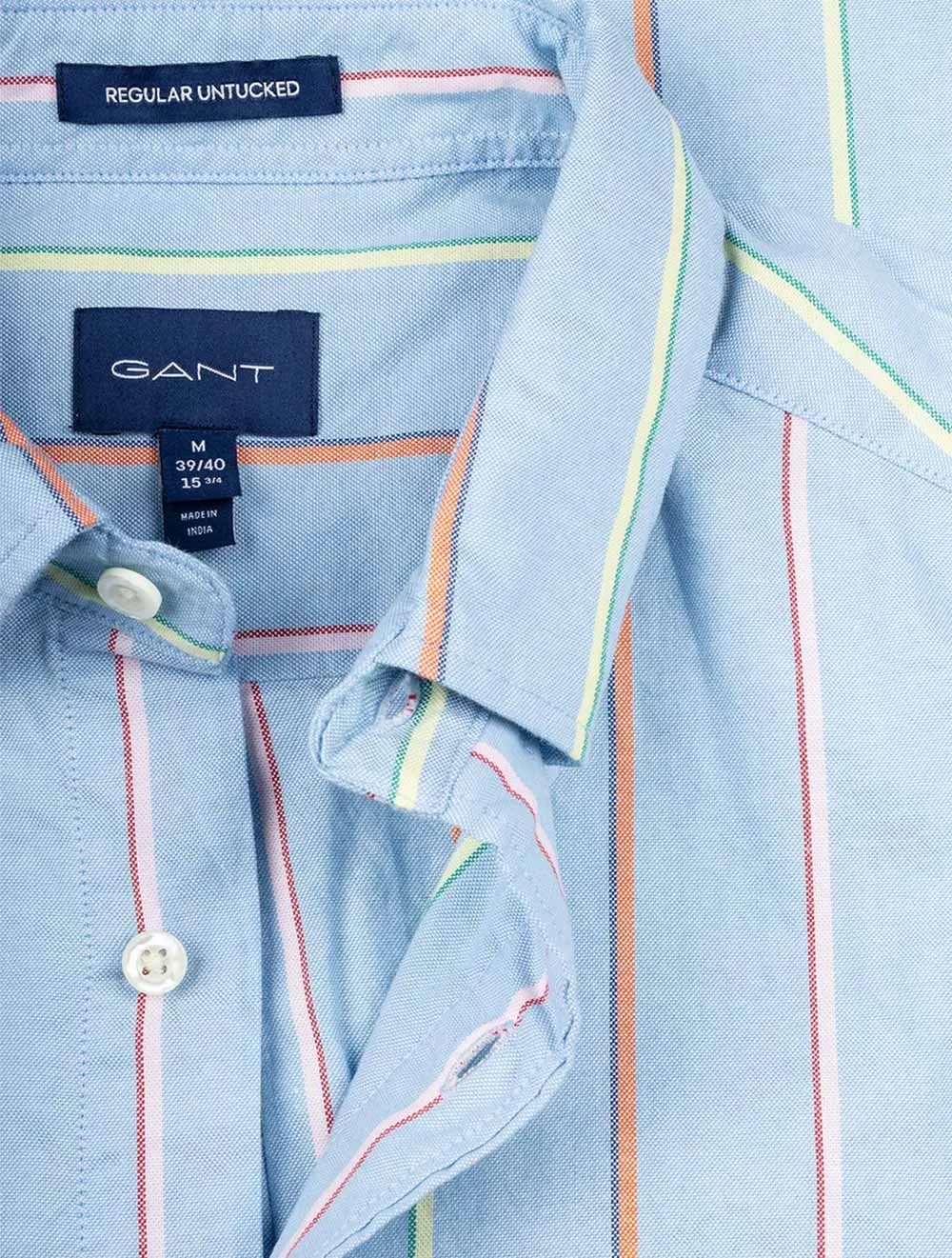 Regular Fit Striped Archive Oxford Shirt Capri Blue